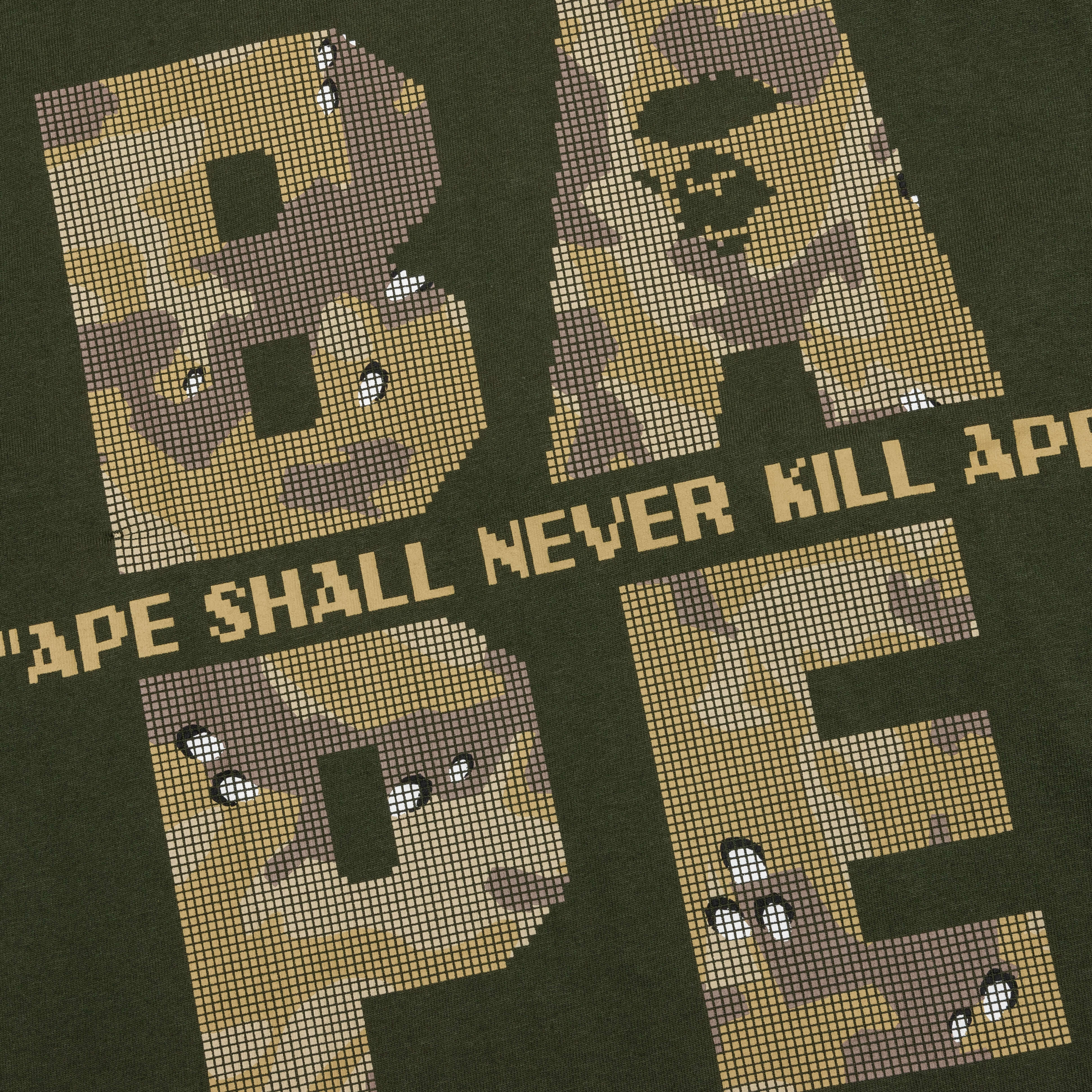 Bitmap Logo Tee - Olive Drab - Image 3