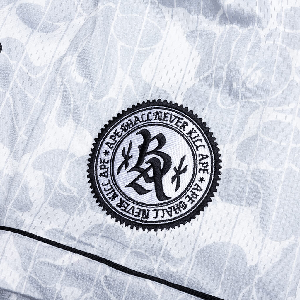Camo Stripe Baseball Shirt - Gray - Image 3