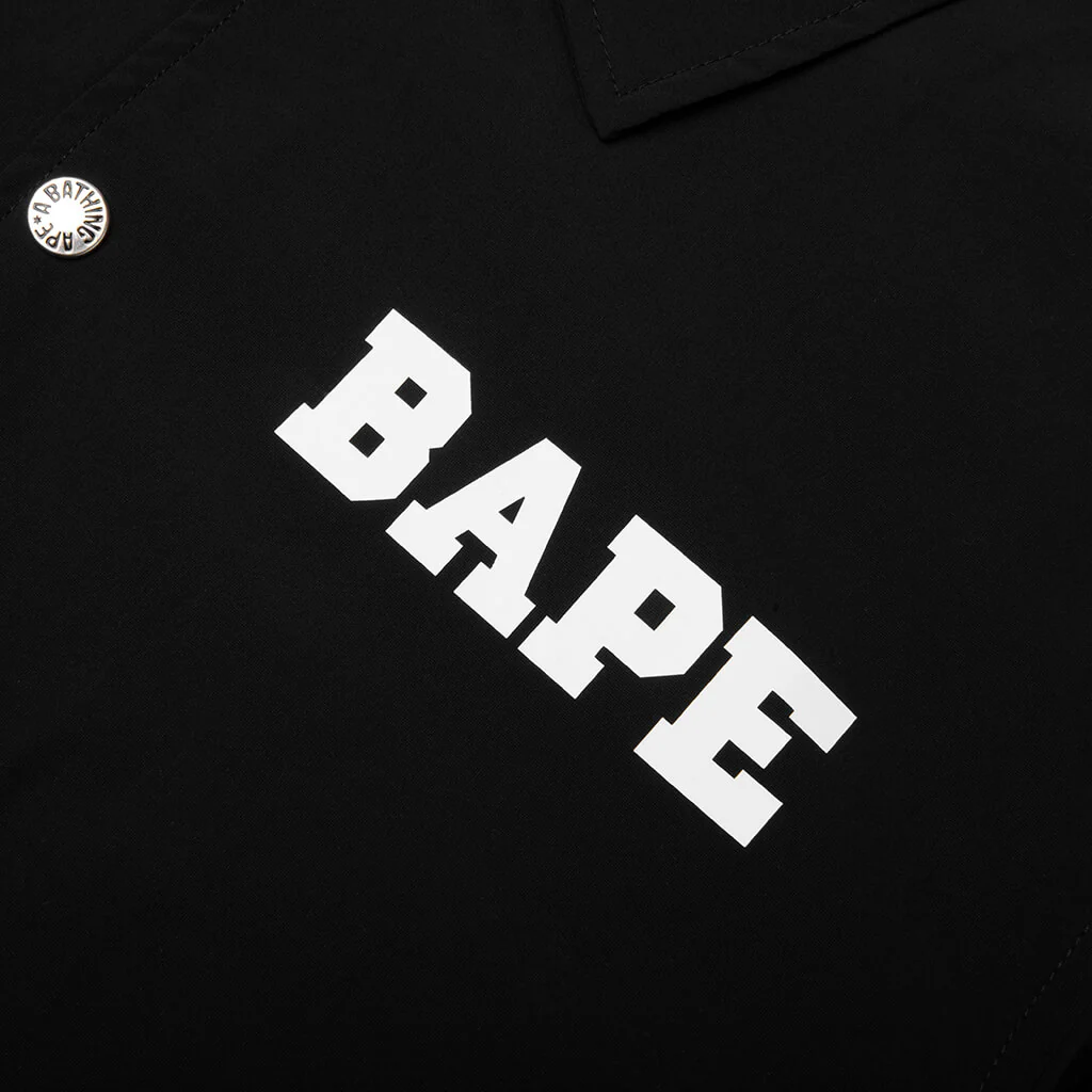College Coach Jacket - Black - Image 3