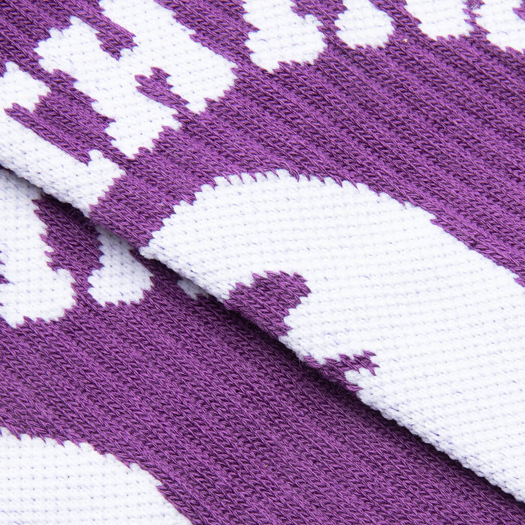 College Socks - Purple - Image 2