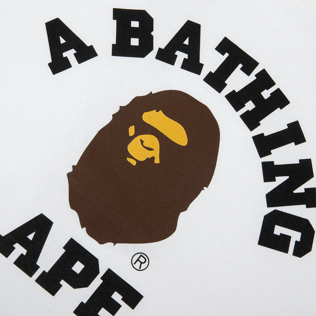 College Tee - White - Image 3