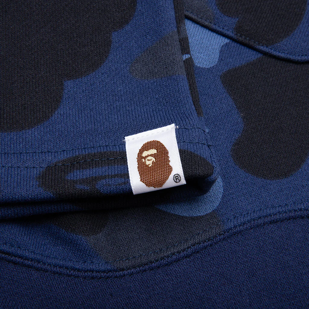 Color Camo Cutting Sweat Shorts - Navy - Image 5
