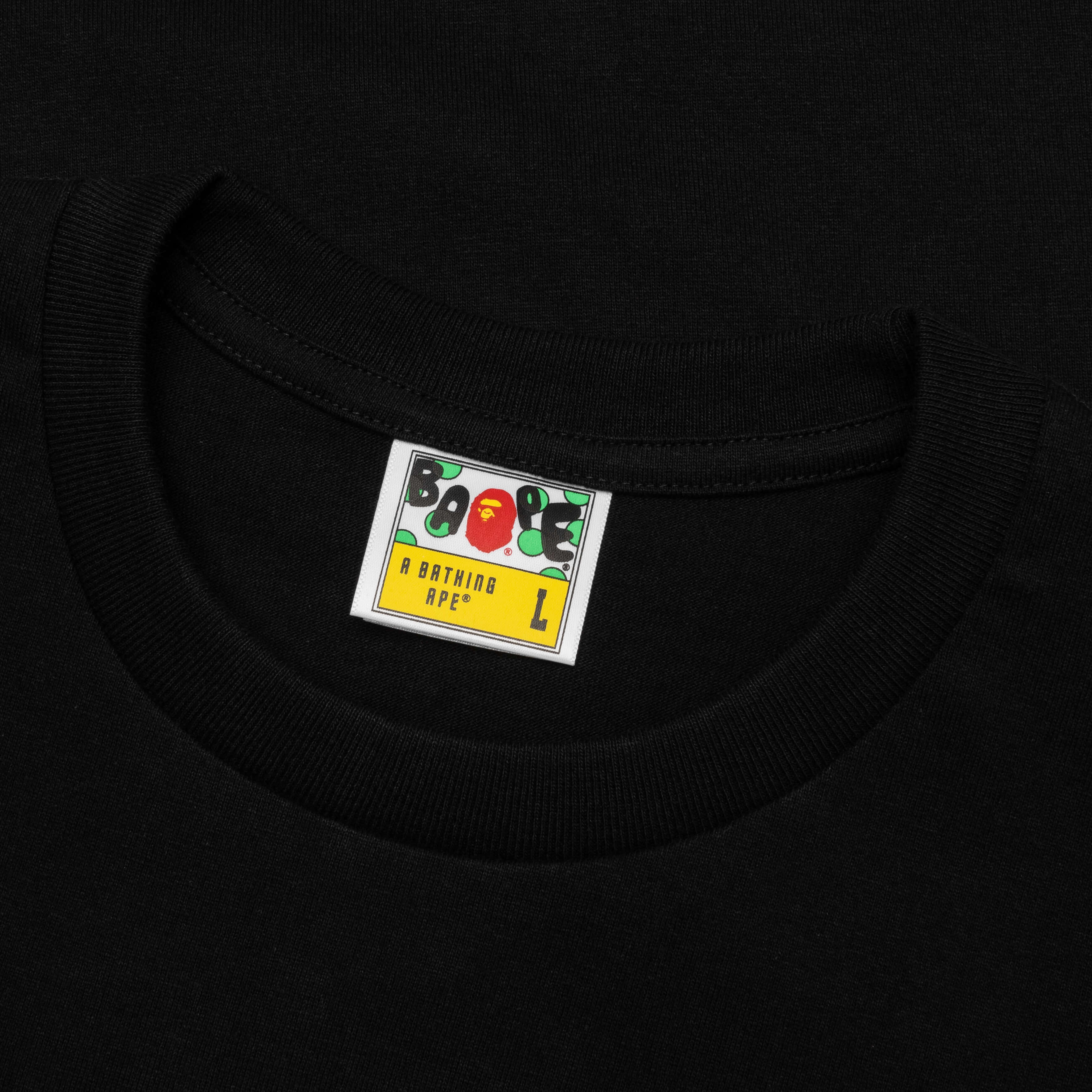 Color Camo Milo on Big Ape Tee - Black/Red - Image 3
