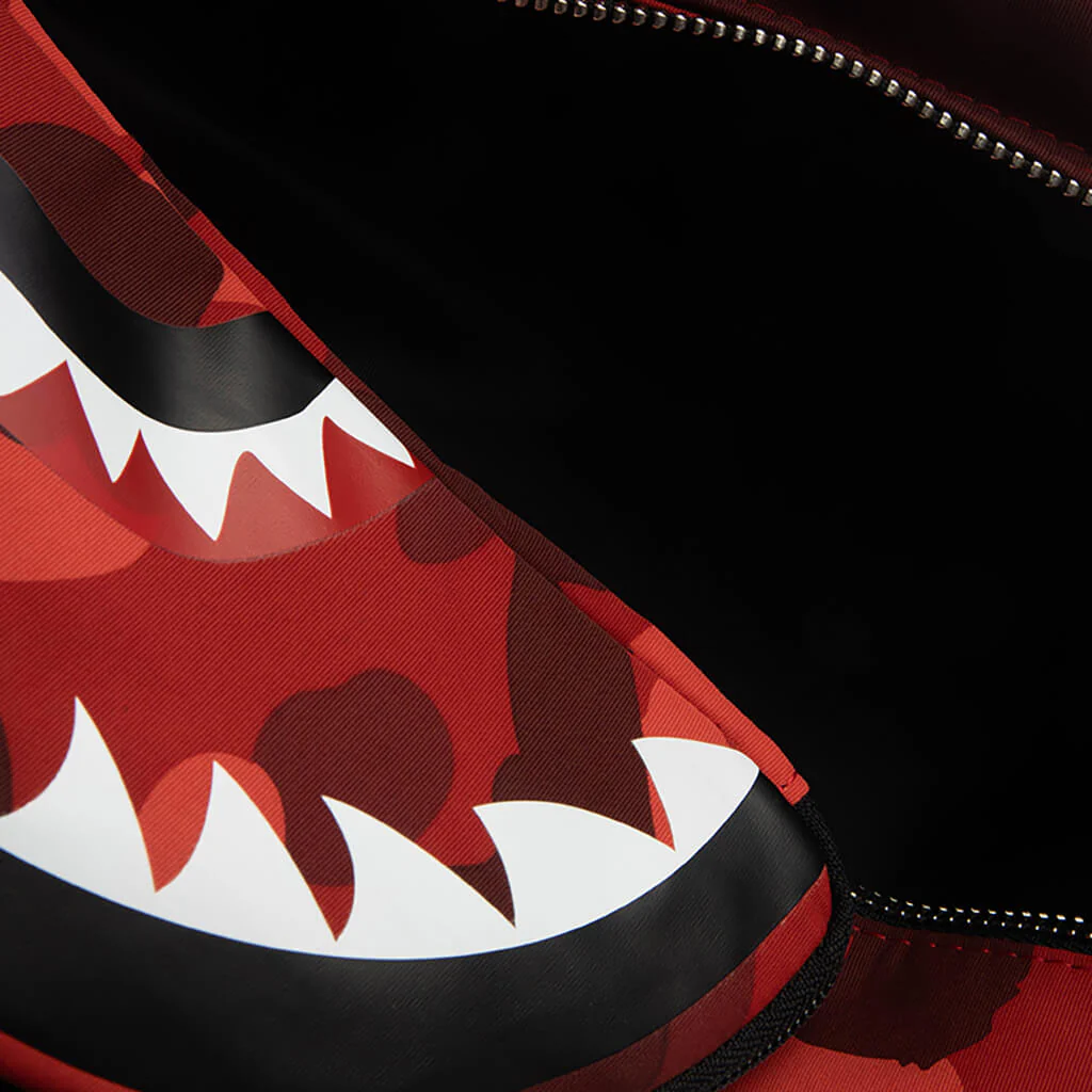 Color Camo Shark Daypack - Red - Image 5