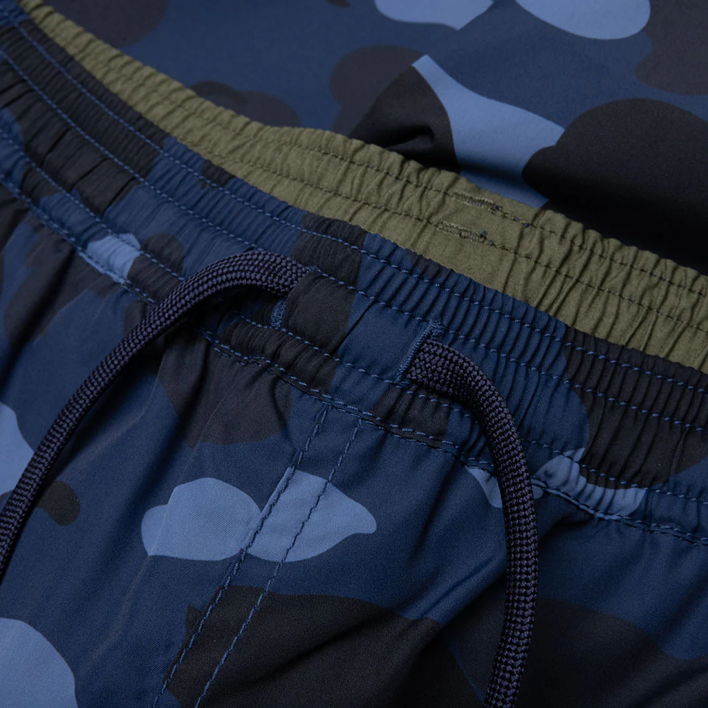 Color Camo Shark Reversible Shorts - Navy - Image 5