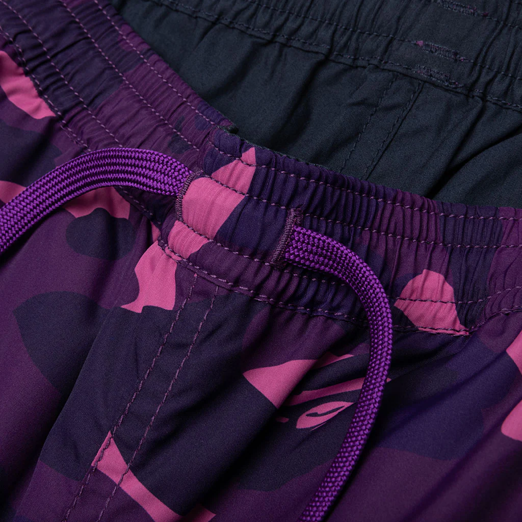 Color Camo Shark Reversible Shorts - Purple - Image 5