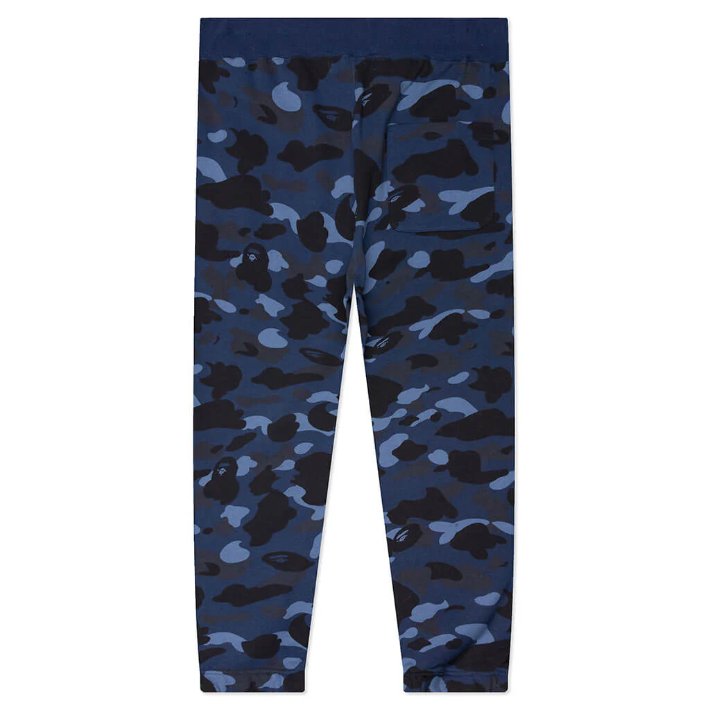 Color Camo Wide Fit Sweat Pants - Navy - Image 2