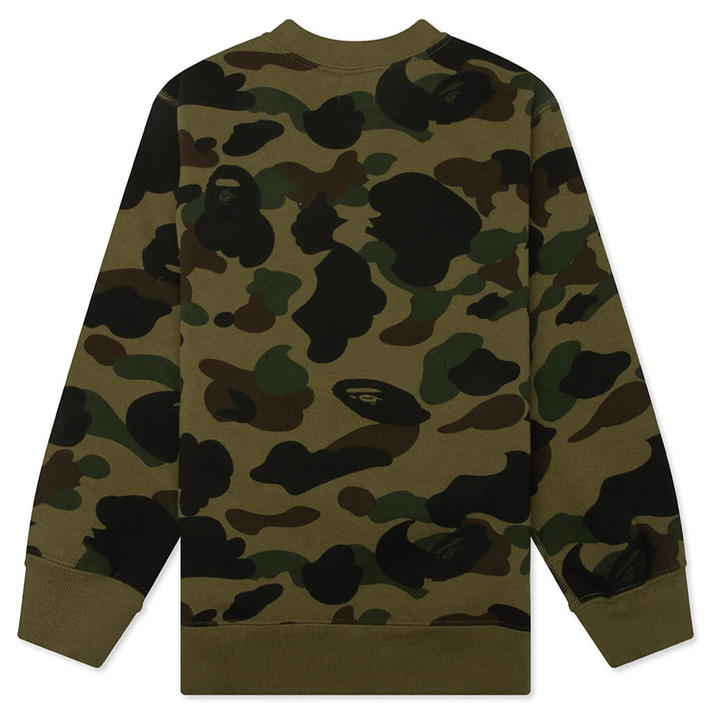 Kids 1st Camo College Crewneck Sweatshirt - Green - Image 2