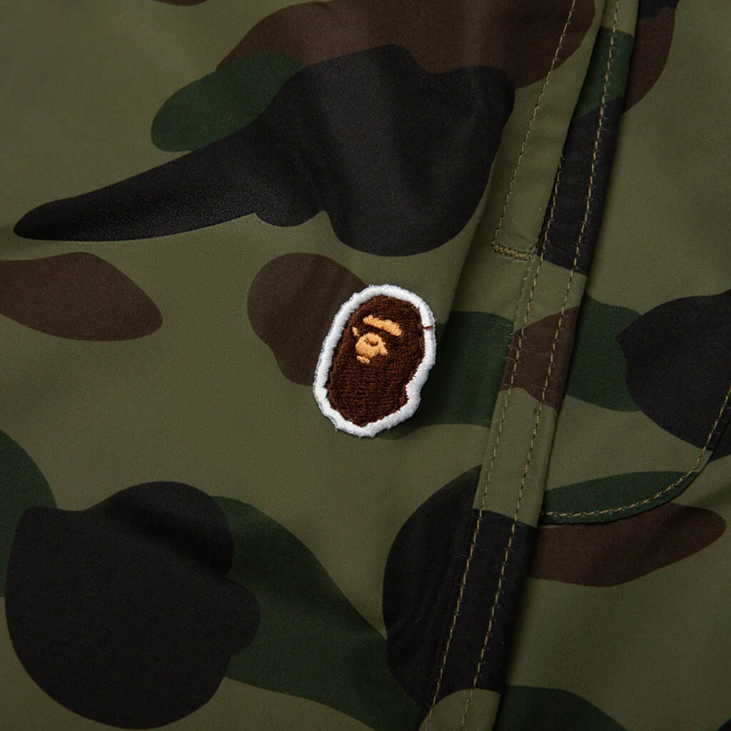 Kids 1st Camo One Point Beach Shorts - Green - Image 3