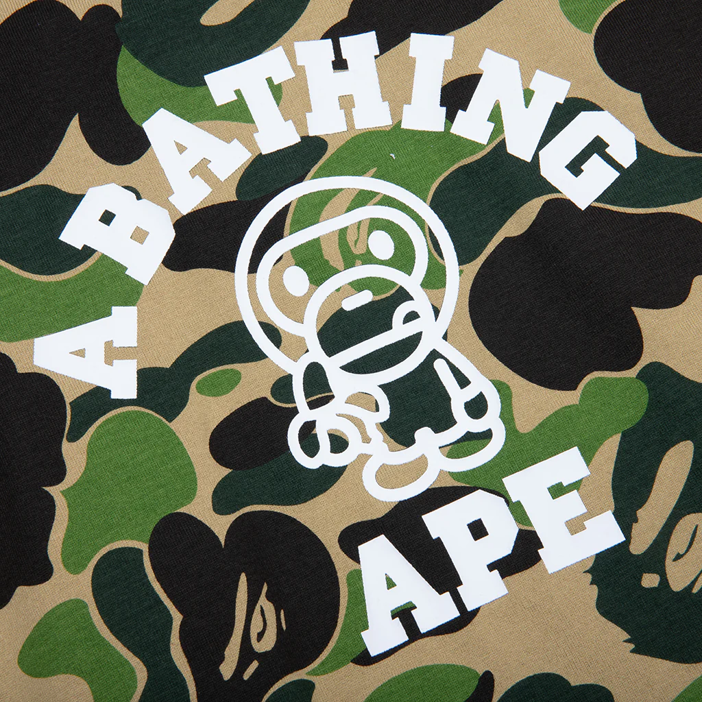 Kid's Abc Camo Baby Milo College Tee - Green - Image 3