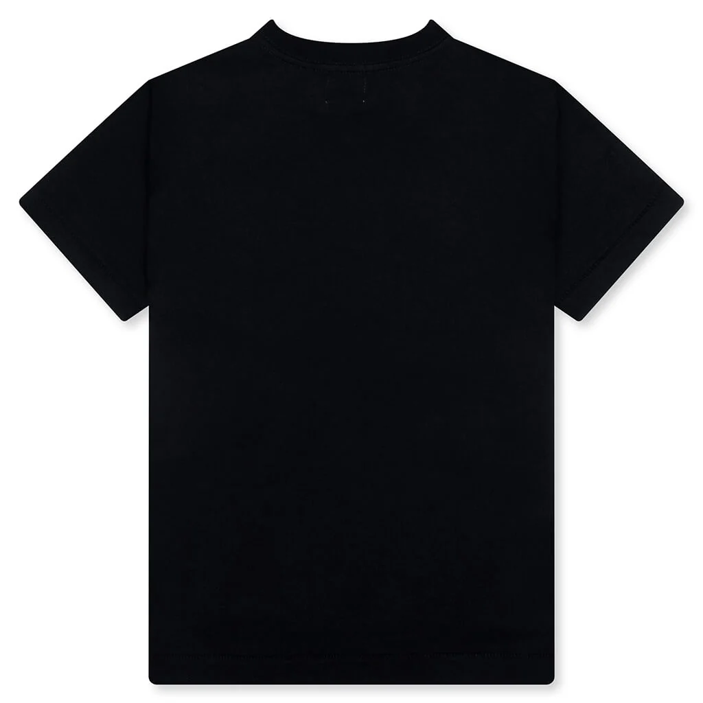 Kid's ABC Camo College Tee - Black/Green - Image 2