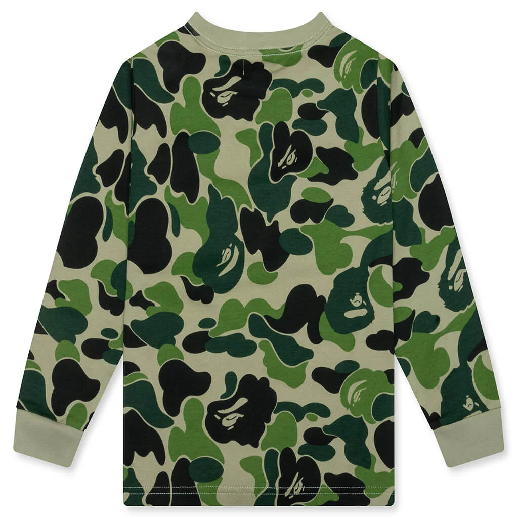 Kid's ABC Camo L/S Tee - Green - Image 2