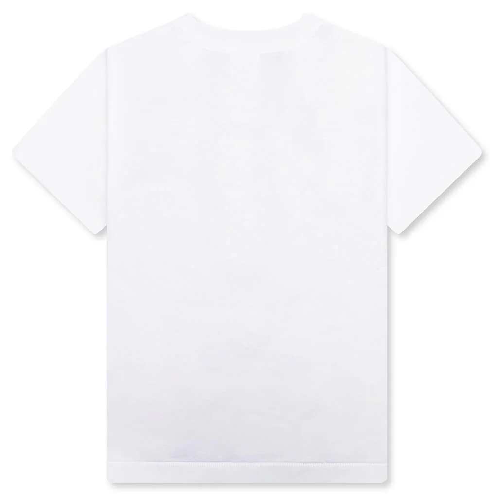Kid's ABC Camo Milo Hoodie Tee - White/Green - Image 2