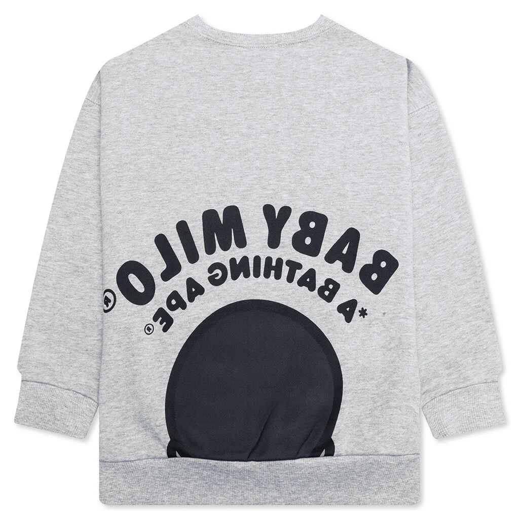 Kid's Baby Milo Relaxed Fit Crewneck Sweatshirt - Gray - Image 2