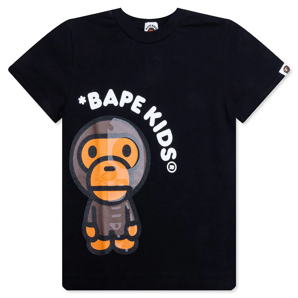 Kid's Baby Milo Skull Glow In The Dark Tee - Black