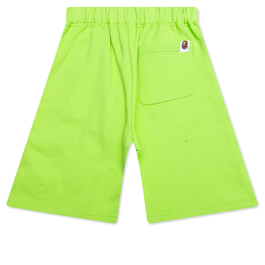 Kid's Bape Pigment Dye Sweat Shorts - Green - Image 2