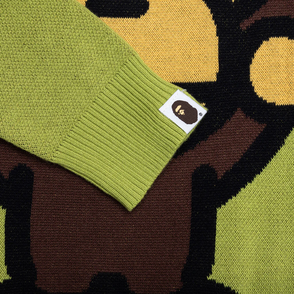 Kid's Big Baby Milo Cotton Knit Sweater - Green - Image 4