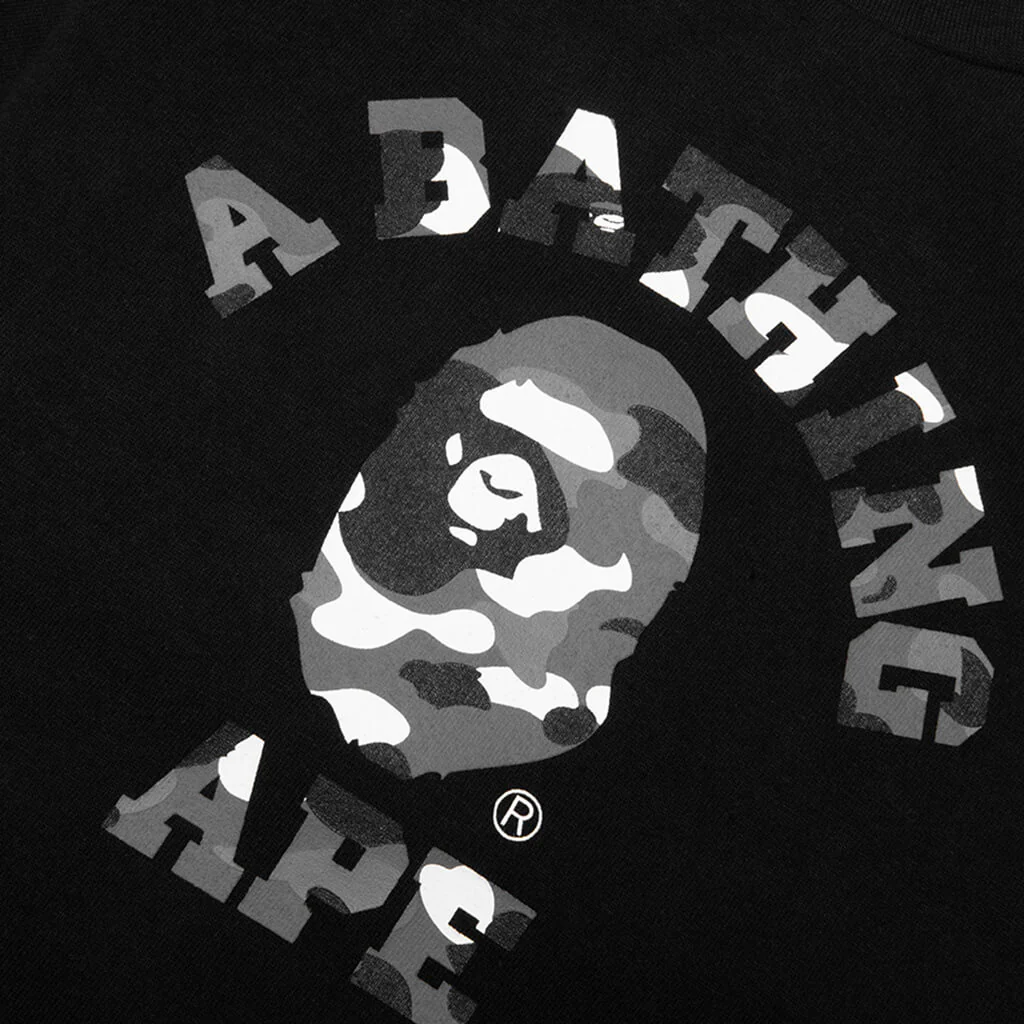 Kids City Camo College Tee - Black - Image 3