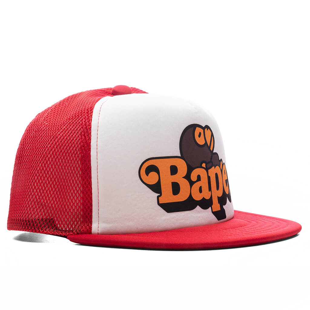 Kid's Milo on Bape Mesh Cap - Red - Image 2