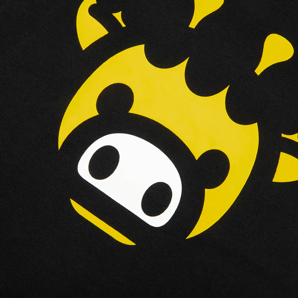 Kids Milogram Friends Tee - Black/Yellow - Image 3