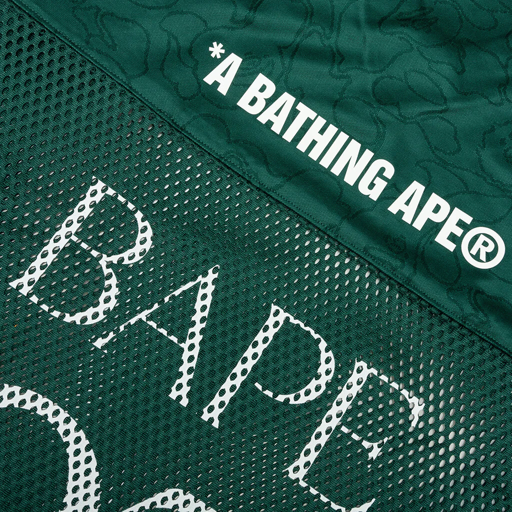 Line Camo Multi Logo Relaxed Fit Football Jersey - Green - Image 6