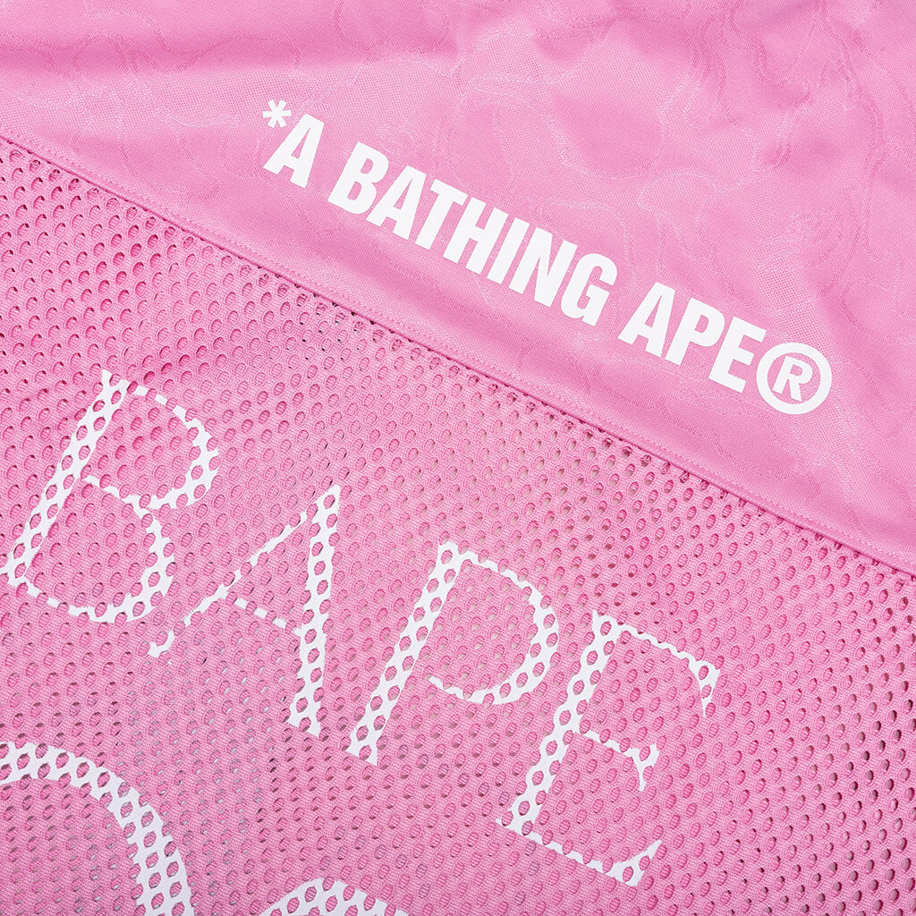 Line Camo Multi Logo Relaxed Fit Football Jersey - Pink - Image 7
