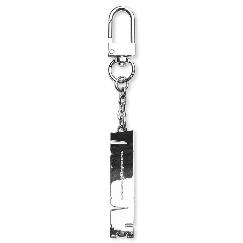 A Bathing Ape Metal Keychain - Silver - Image 2
