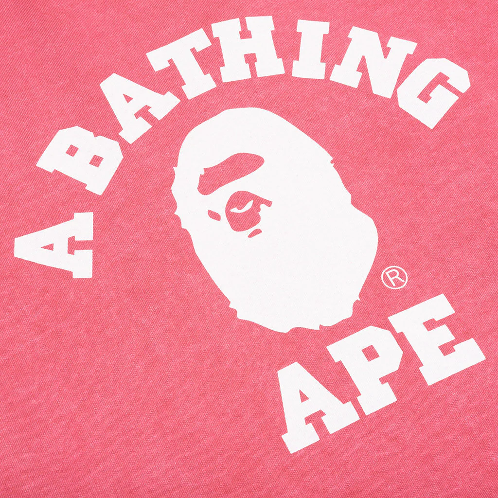 Overdye College L/S Tee - Pink - Image 4