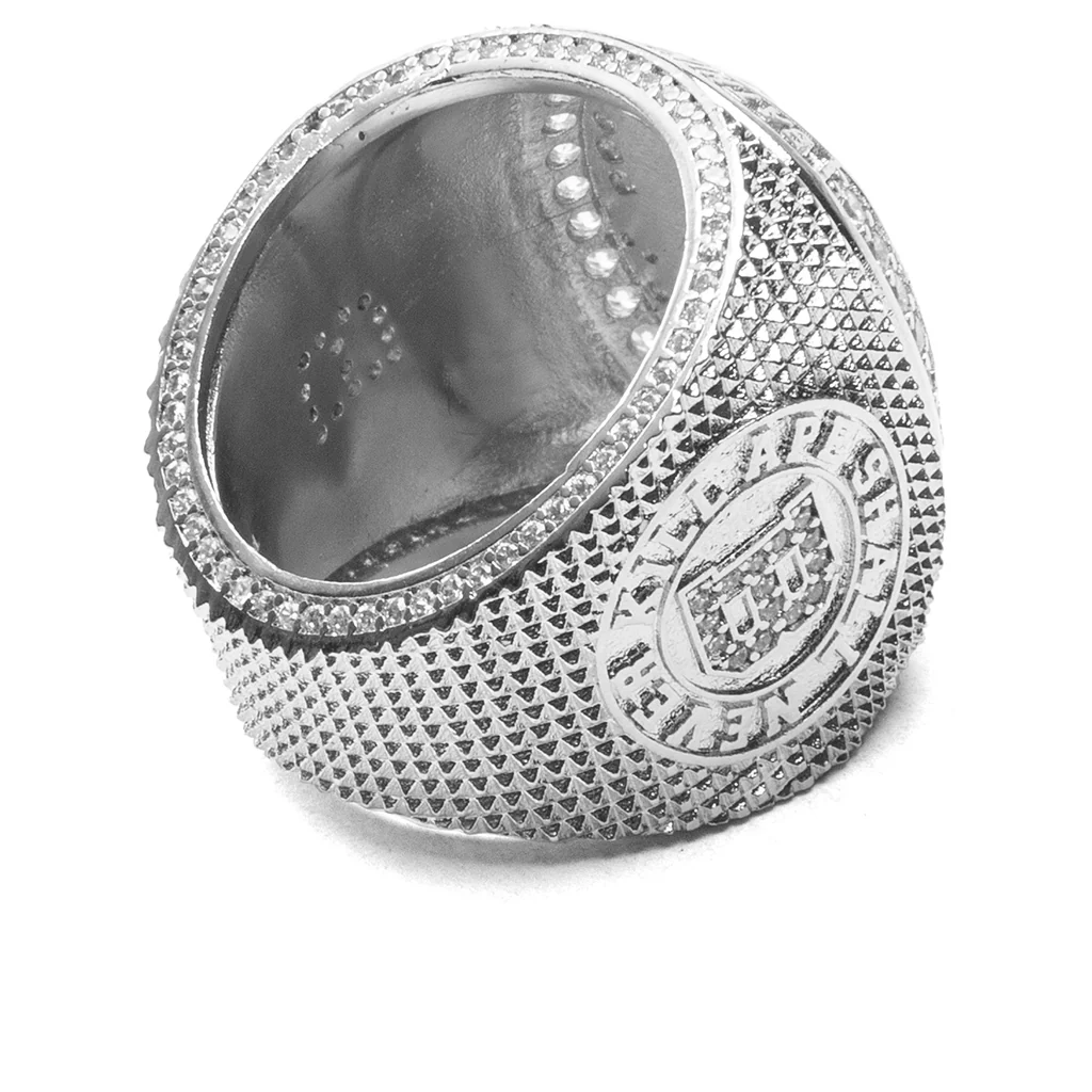 Rhinestone College Ring - Silver - Image 2