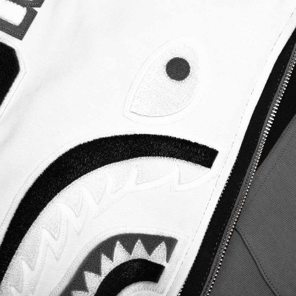 Shark Full Zip Hoodie #1 - Black - Image 3