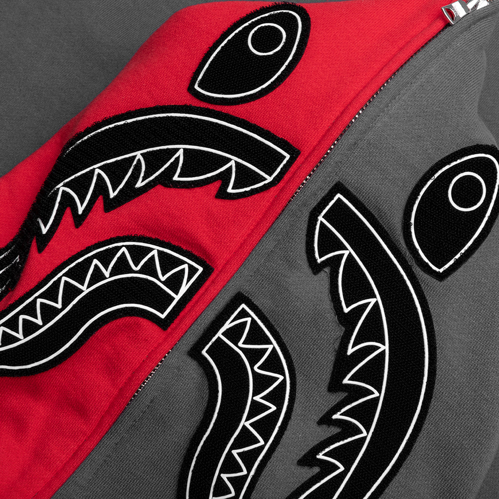 Shark Full Zip Hoodie Malaysia - Gray - Image 4