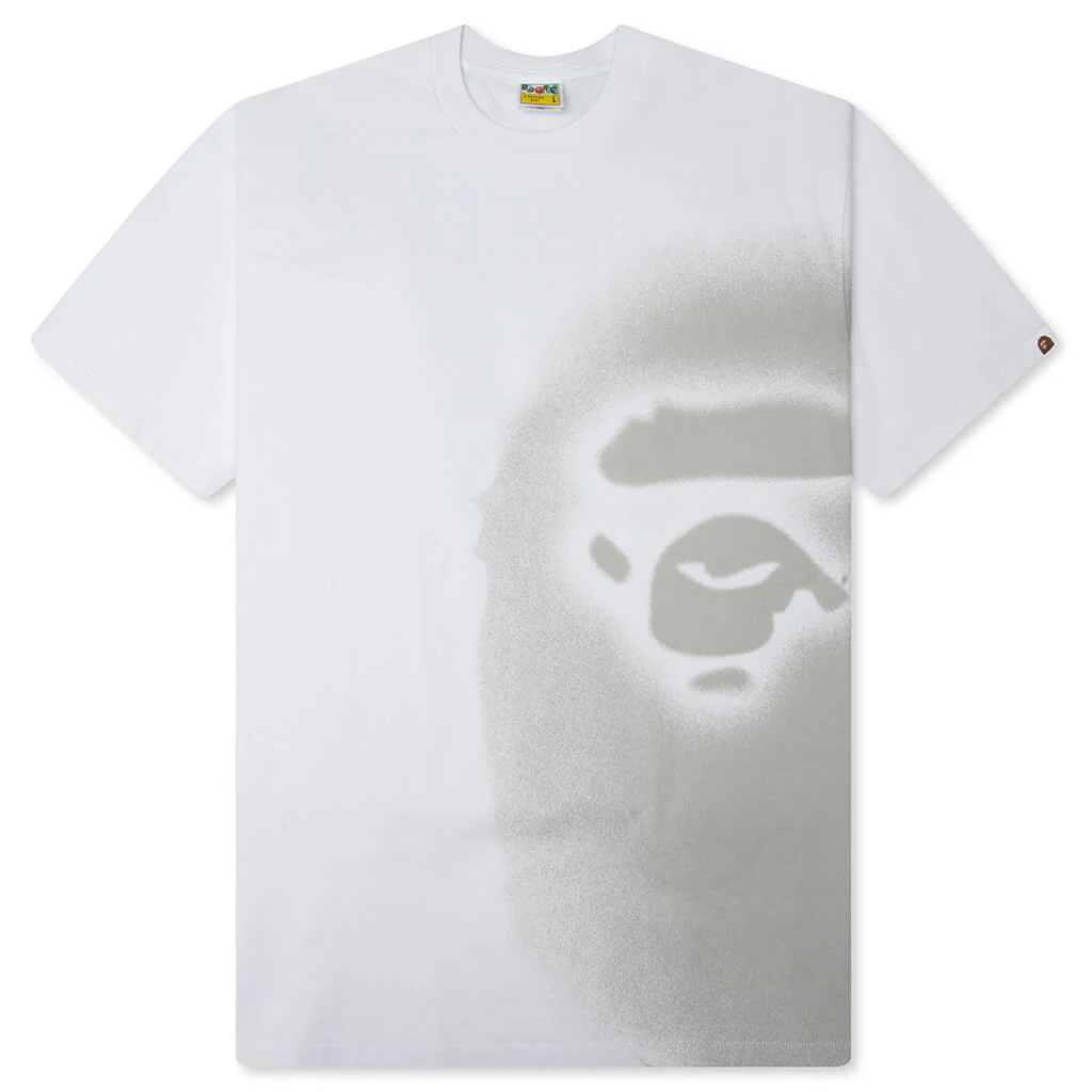 Spray Paint Ape Head Relaxed Fit Tee #1 - White