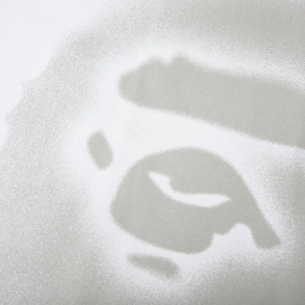 Spray Paint Ape Head Relaxed Fit Tee #1 - White - Image 3