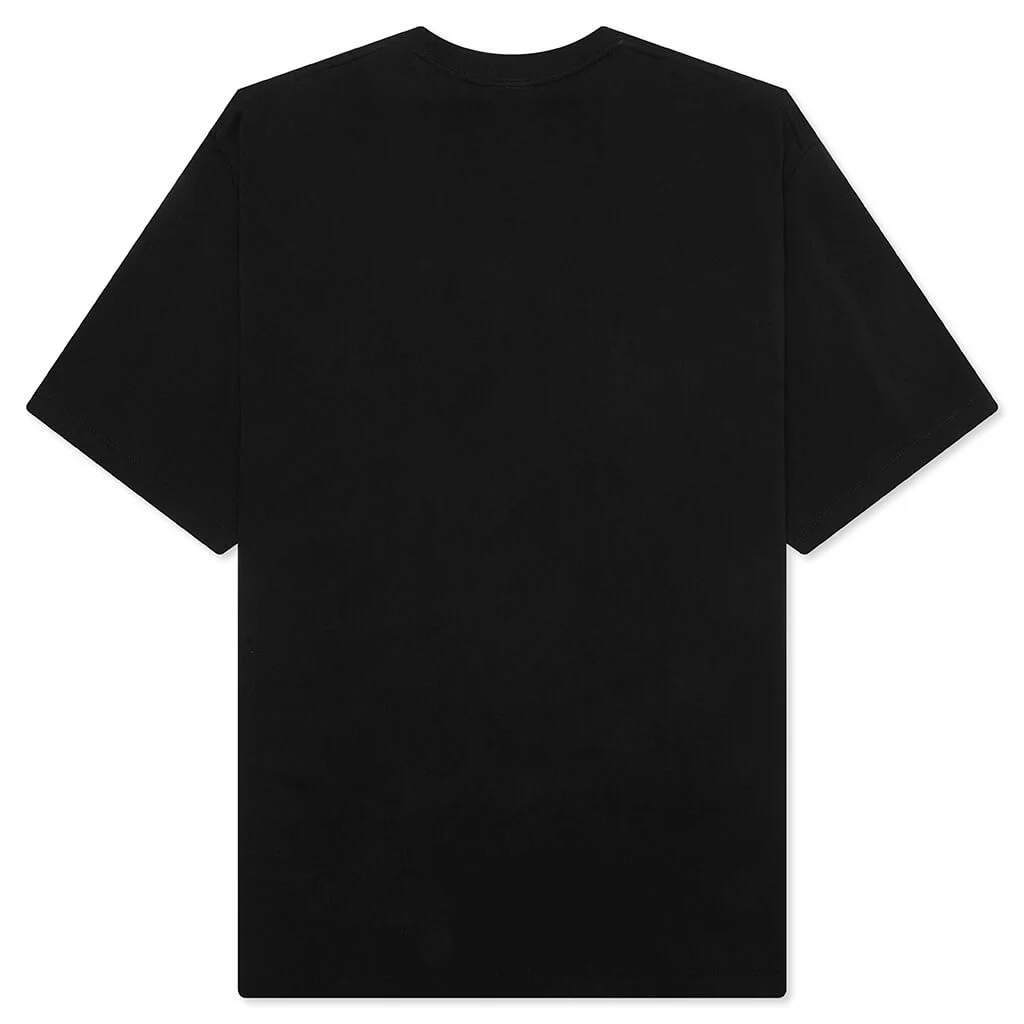 STA Houndstooth College Relaxed Fit Tee - Black - Image 2
