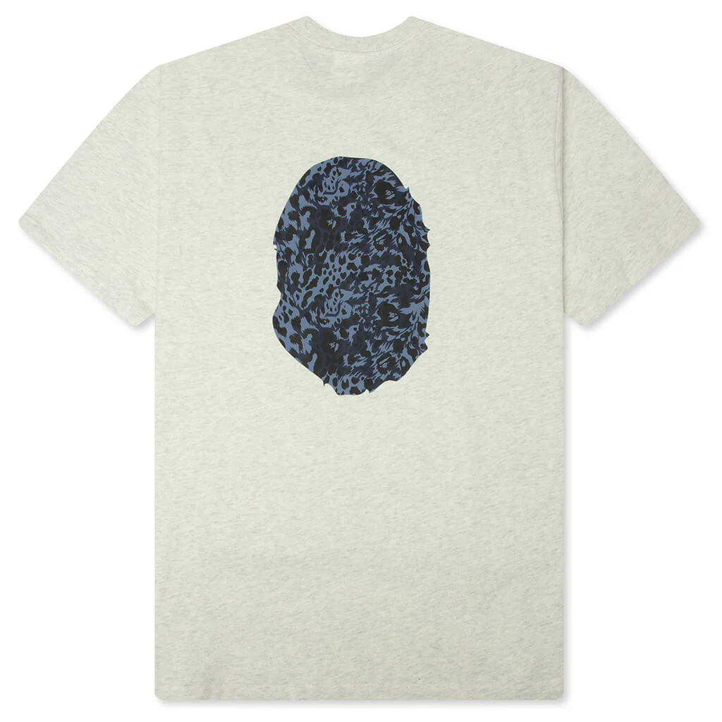 Wild Leopard Pattern Ape Head Relaxed Fit Tee - Gray - Image 2