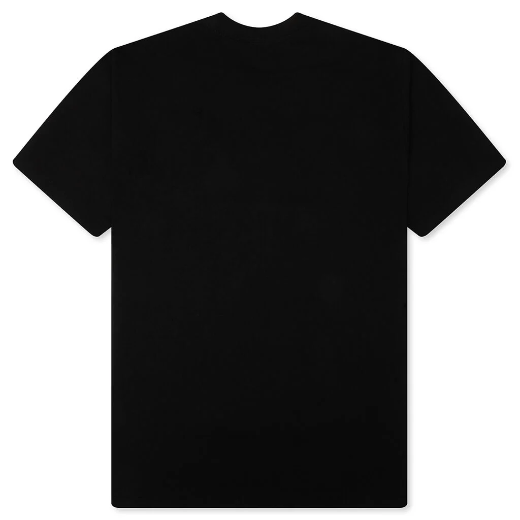 Wild Leopard Pattern NYC Logo Tee - Black/Beige - Image 2