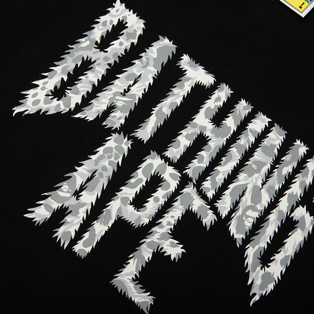 Wild Leopard Pattern NYC Logo Tee - Black/Gray - Image 3