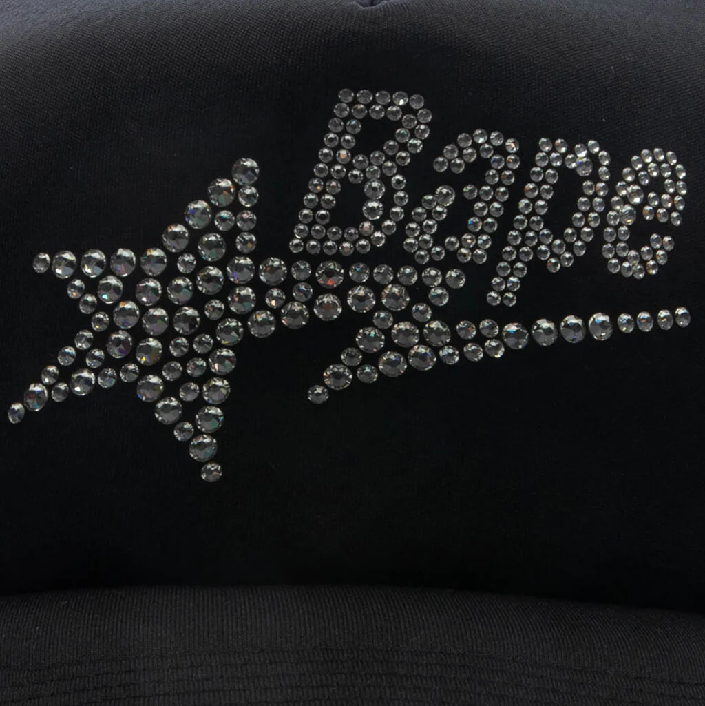 Women's Crystal Stone Bape STA Logo Mesh Cap - Black - Image 2