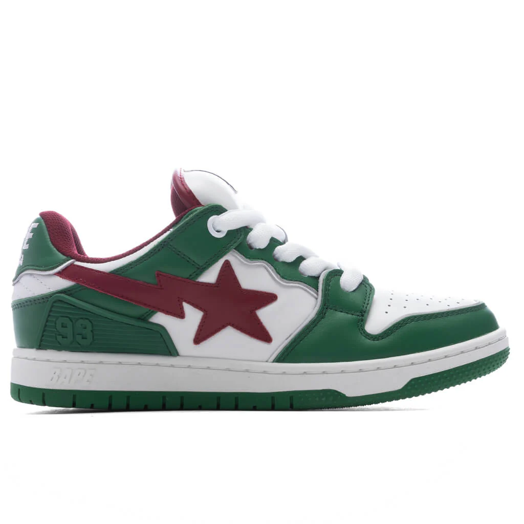 Women's New Bape SK8 STA #1 - Green