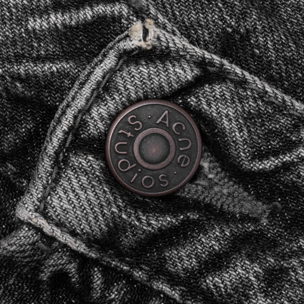 2006M Gothik Loose Fit Jeans - Washed Black - Image 3