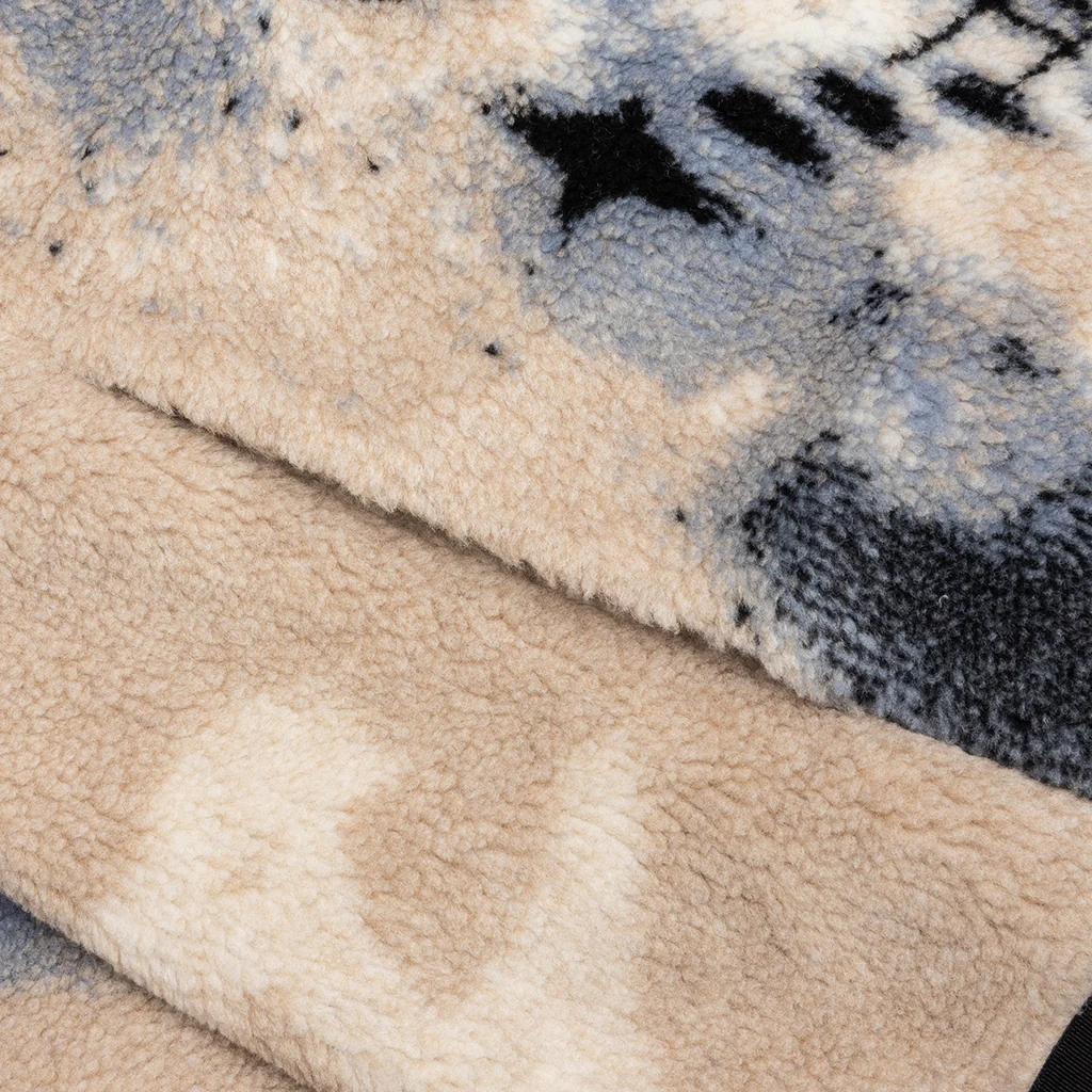 Teddy Jacquard Jacket - Beige - Image 4