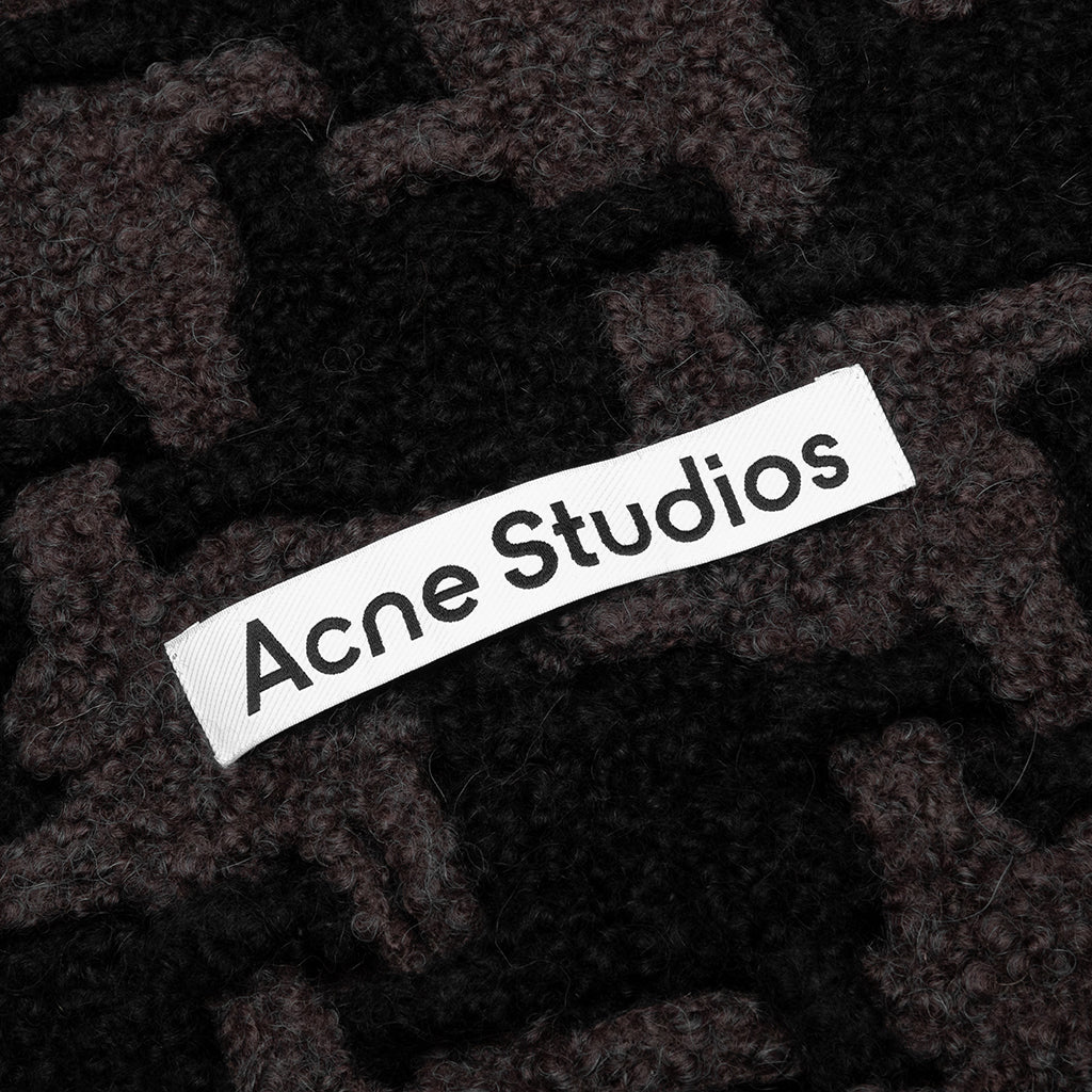 Houndstooth Scarf - Black/Grey - Image 2