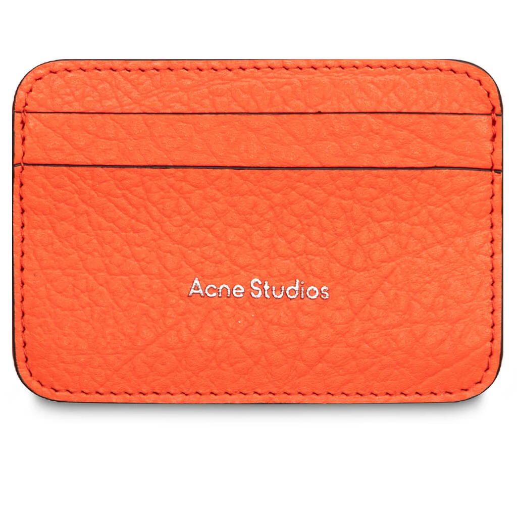 Leather Card Holder Fn-Ux-Slgs000275 - Bright Orange