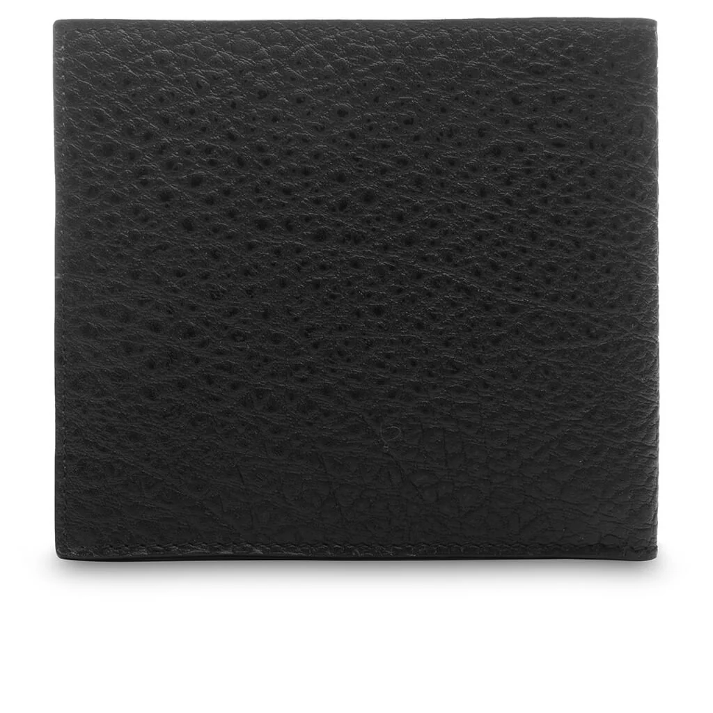 Folded Leather Wallet Fn-Ux-Slgs000286 - Black - Image 2