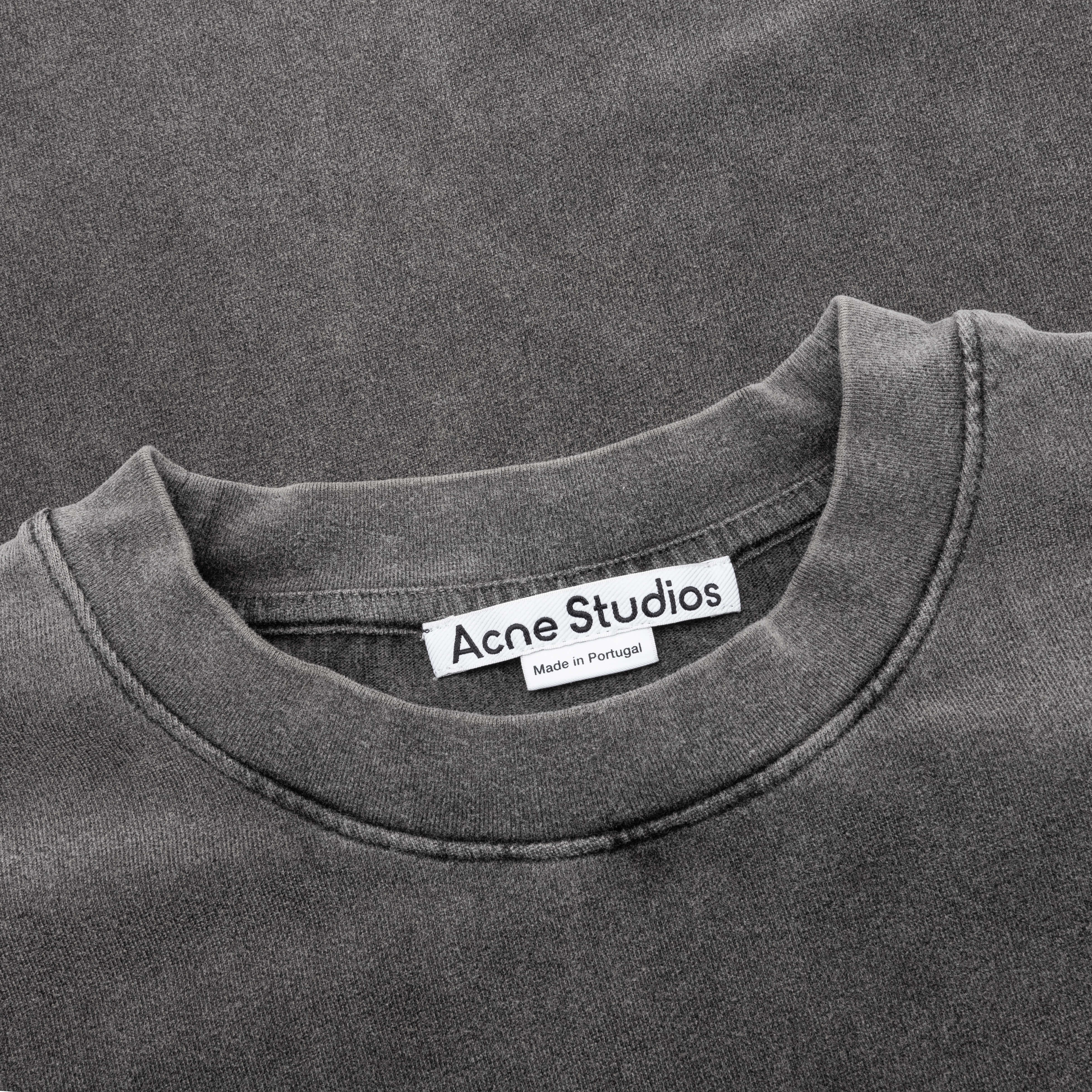 Garment Dyed Crew Neck T-Shirt Fn-Ux-Tshi000018 - Faded Black - Image 3