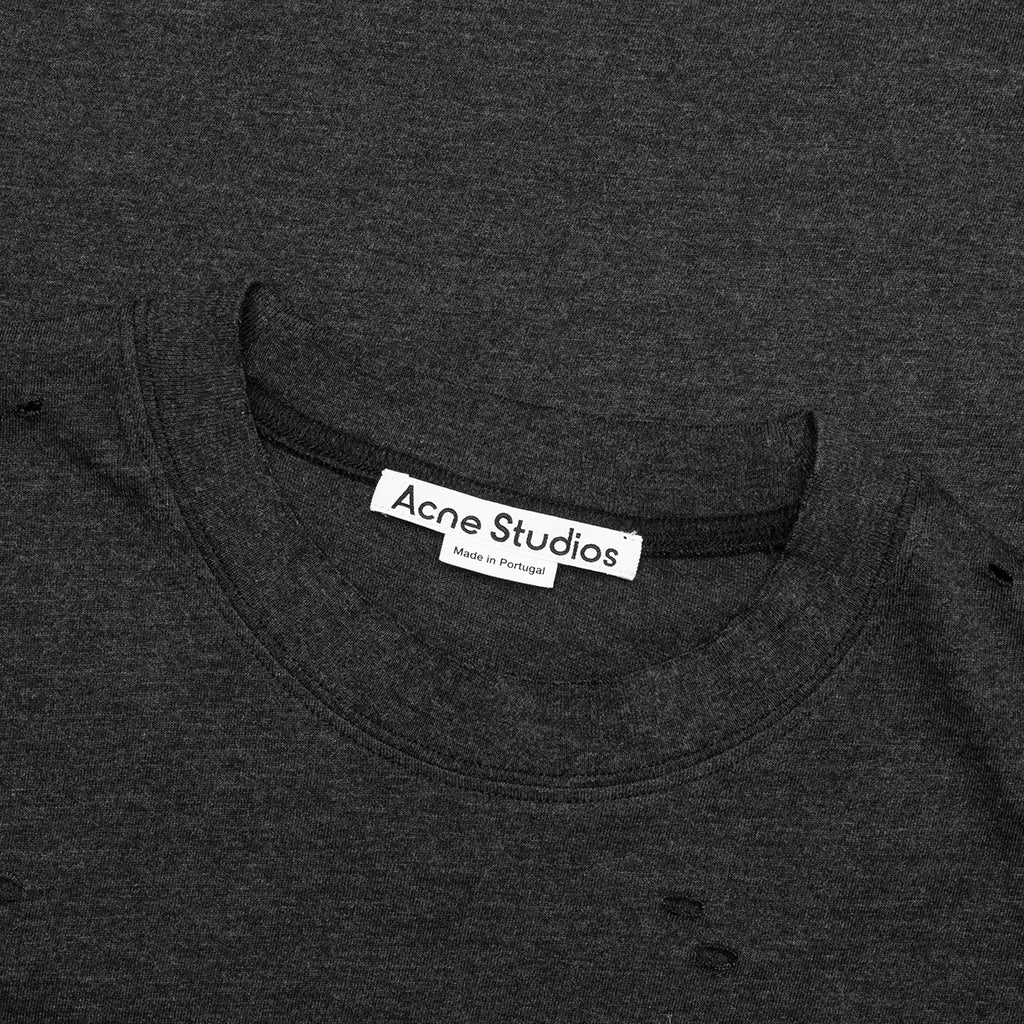 Logo T-Shirt Relaxed Fit - Black Melange - Image 3