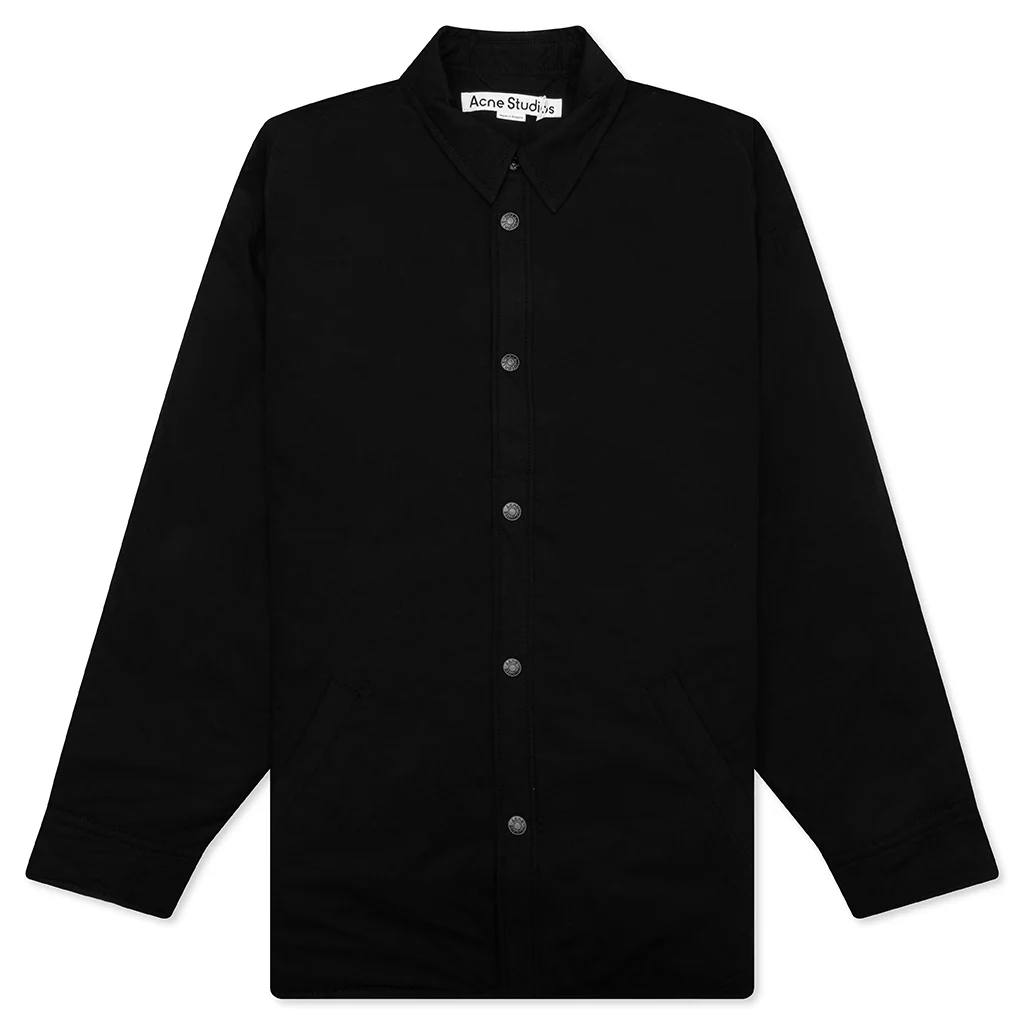 Button-Up Jacket - Black