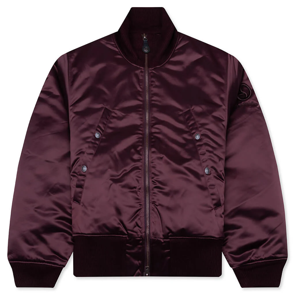 Technical Bomber Jacket - Burgundy