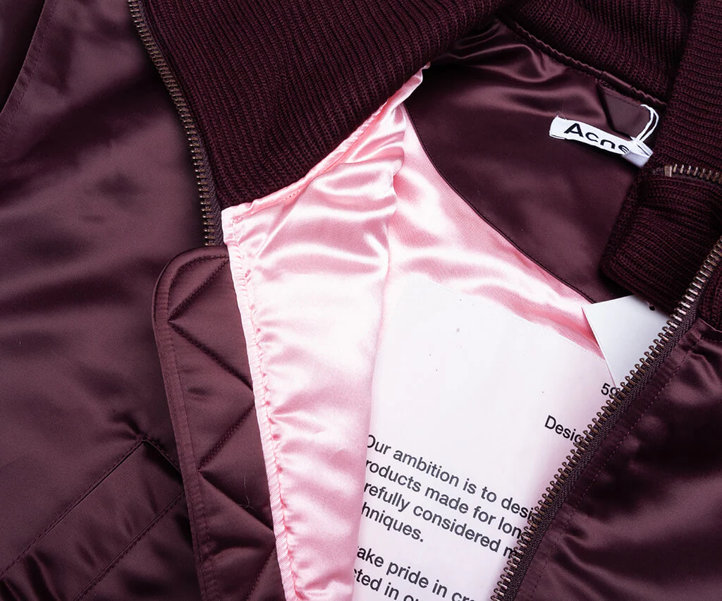 Technical Bomber Jacket - Burgundy - Image 2