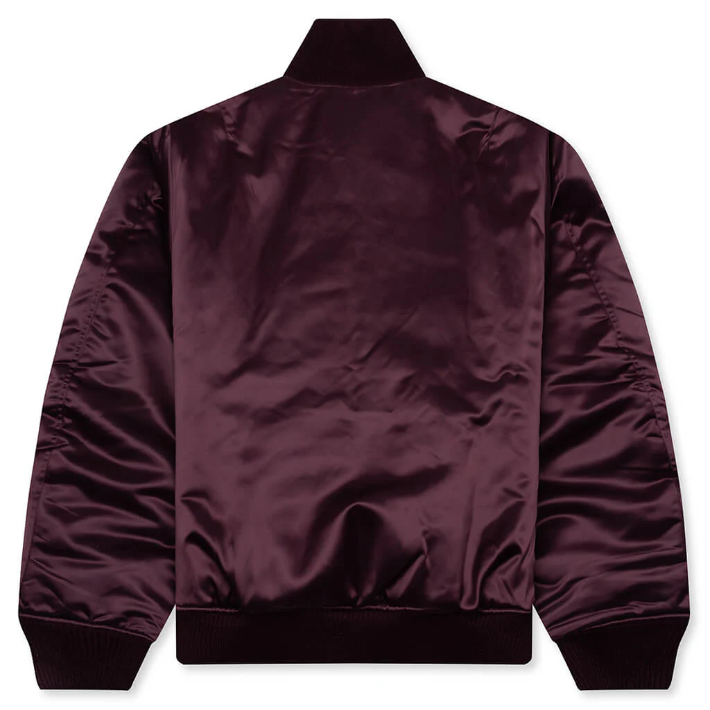 Technical Bomber Jacket - Burgundy - Image 6
